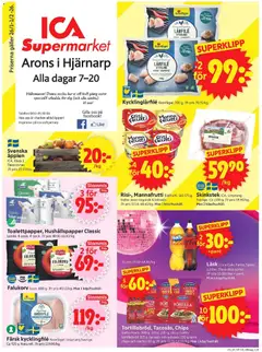 Förhandsgranska reklamblad Hjärnarp från butik ICA Supermarket gäller från 26/01/2026