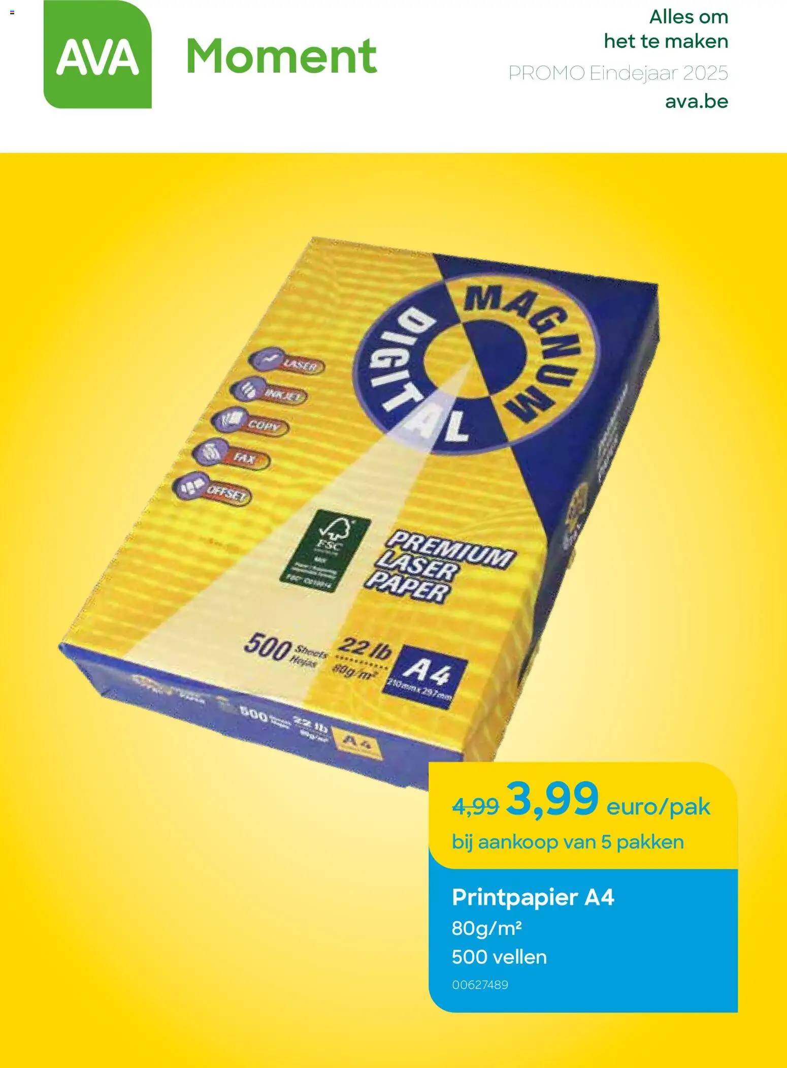 Voorbeeld van Promo eindejaar van winkel AVA geldig vanaf 18/11/2025