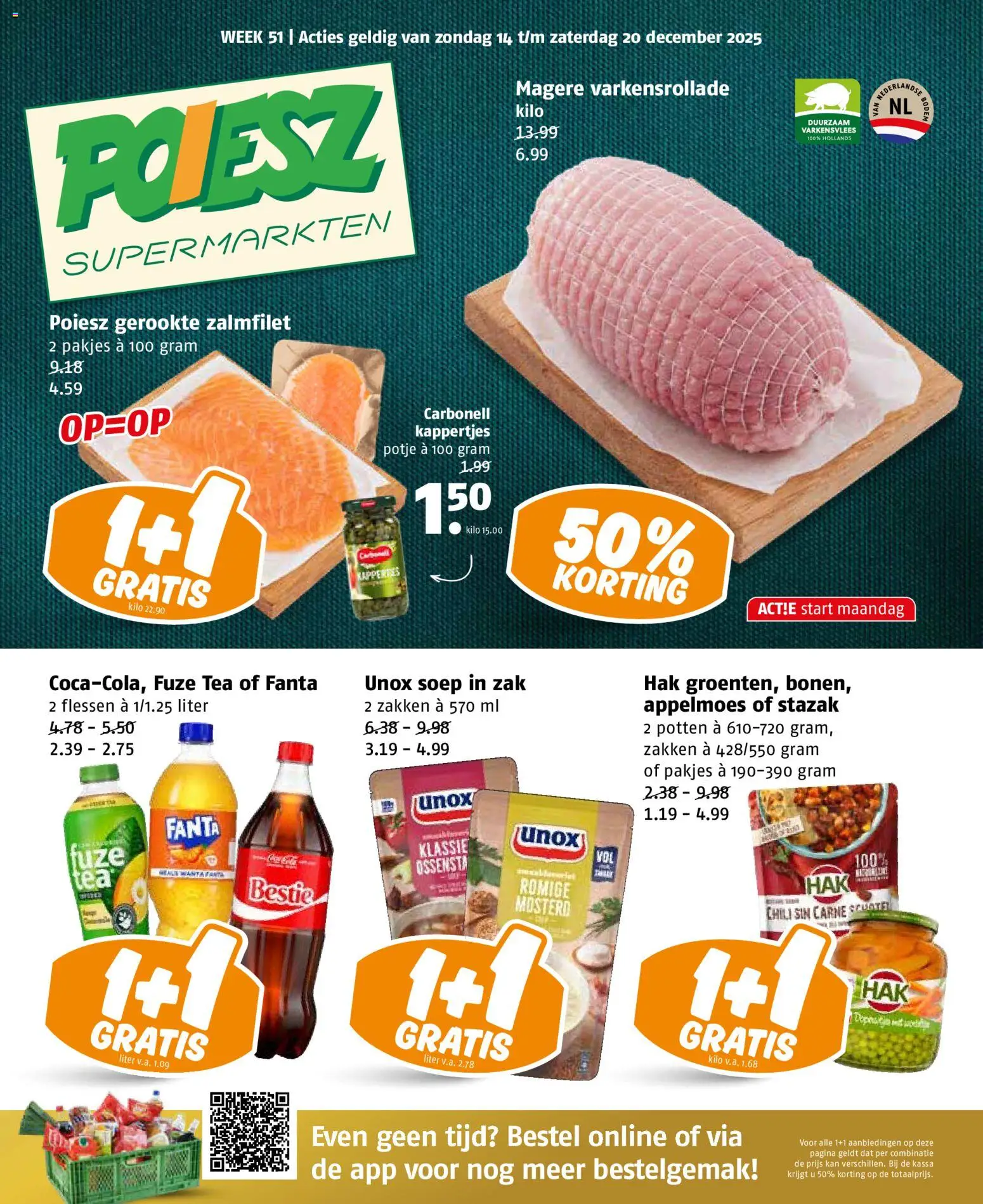 Voorbeeld van Folder week 51 van winkel Poiesz geldig vanaf 14-12-2025