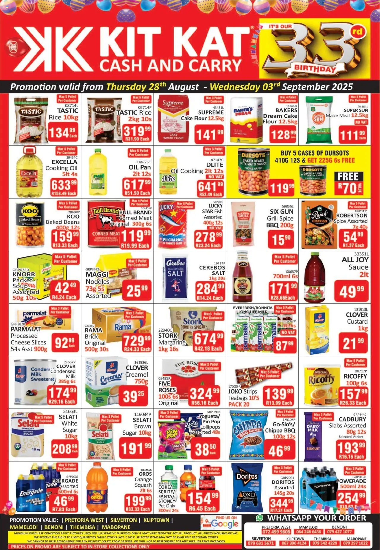 KIT KAT Cash & Carry Specials from 28/08 - 03/09/2025 > Promotions