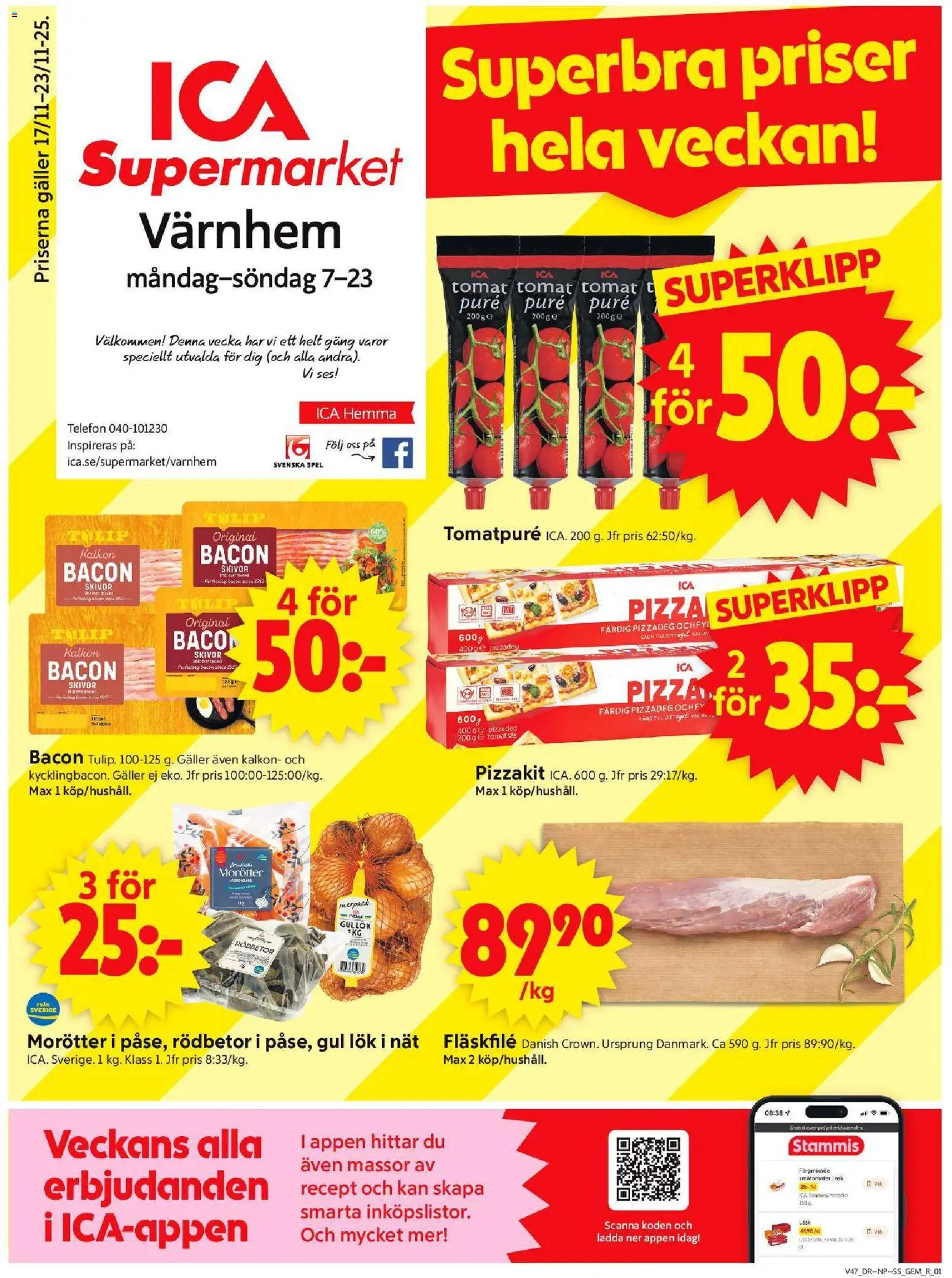 Förhandsgranska reklamblad Malmö från butik ICA Supermarket gäller från 17/11/2025