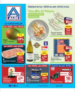 Prévisualisation de Aldi Folder de la semaine 14 du magasin Aldi formulaire valide 30/03/2026