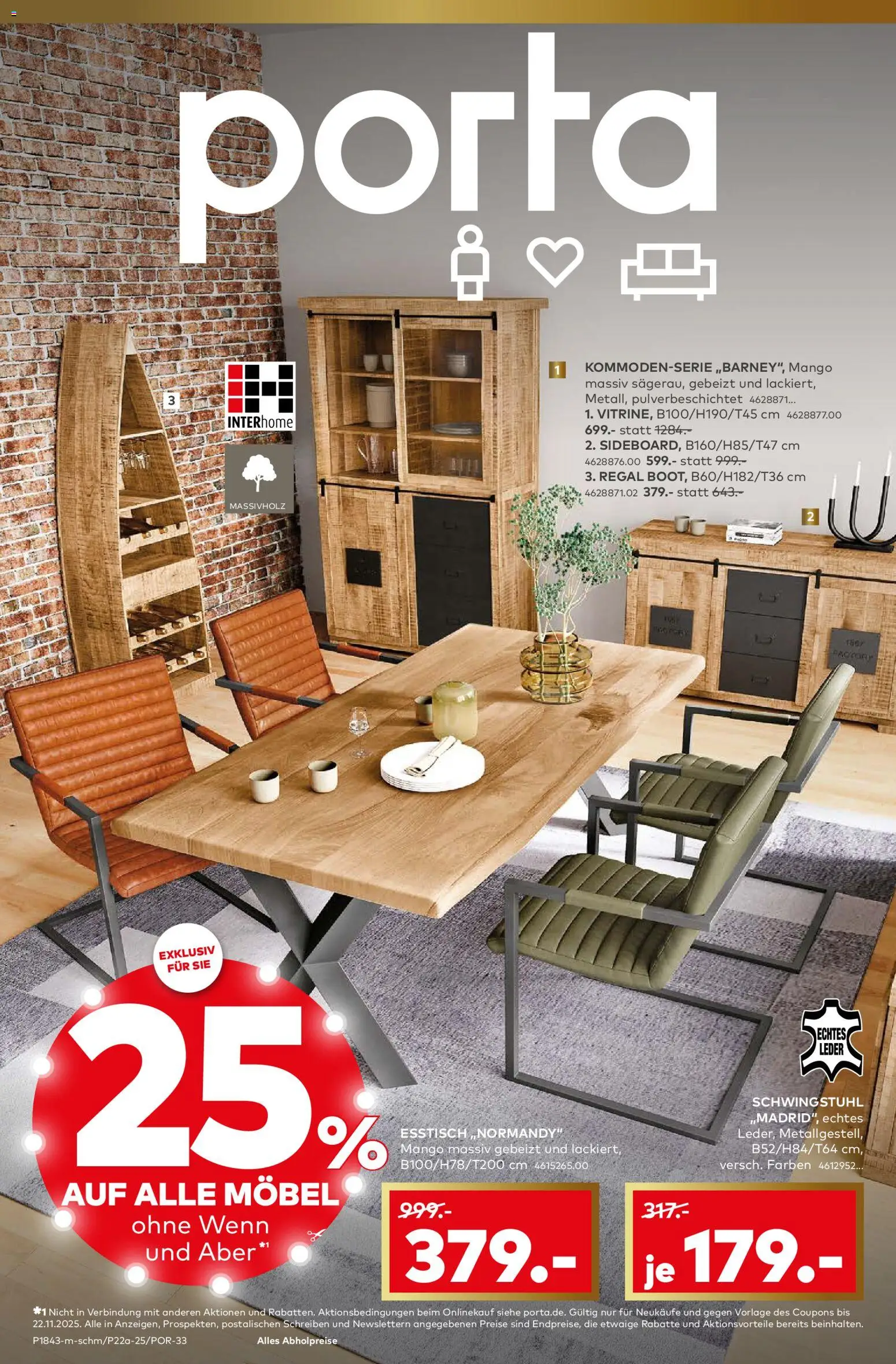 Vorschau von dem Prospekt des Geschäftes Porta!, gültig ab dem 10.11.2025 - Mango, Esstisch, Regal