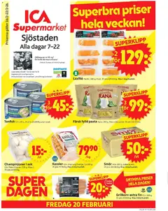 Förhandsgranska reklamblad Stockholm från butik ICA Supermarket gäller från 16/02/2026
