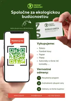 Náhľad Zberné suroviny Žilina a.s. letáku platného od 24.06.2025