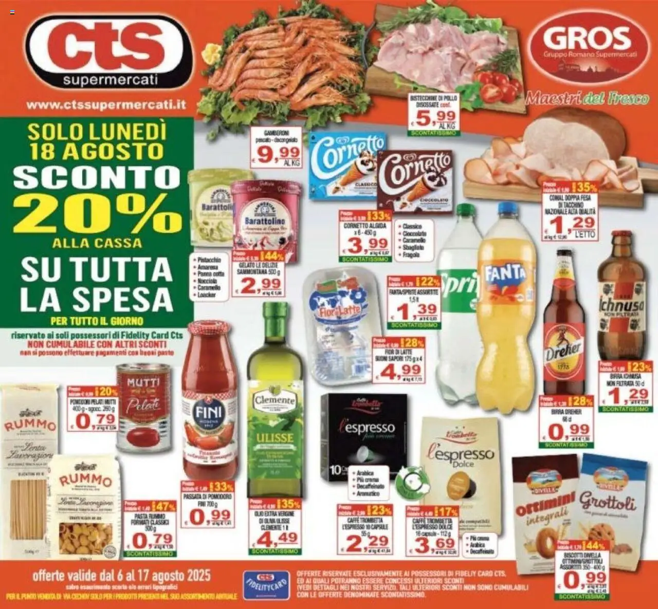 Volantino CTS valido da 06/08/2025 numero di pagina 1