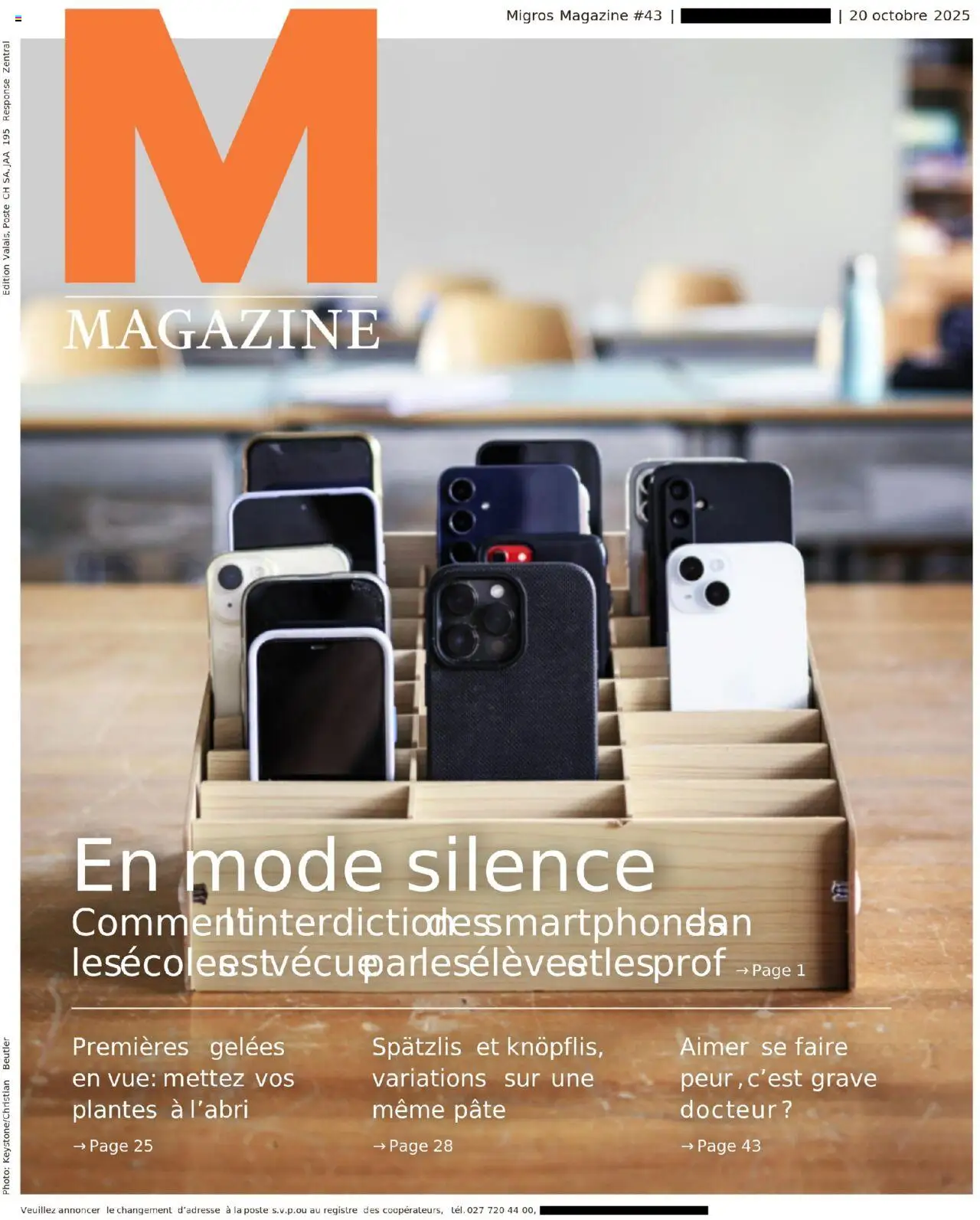 Migros Magazin FR ab 20.10.2025 - Seitennummer 1