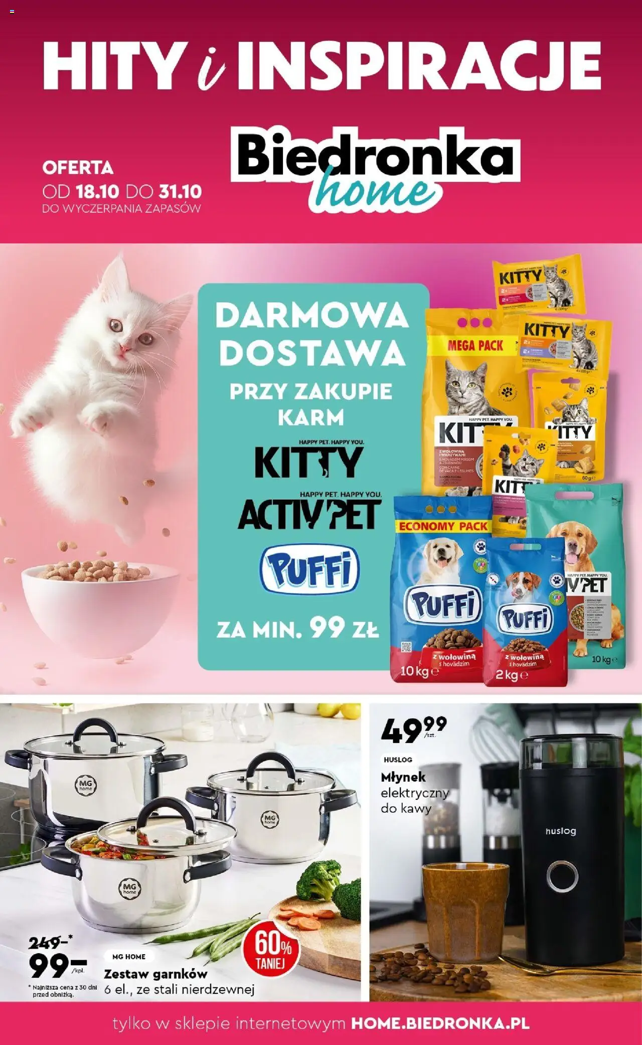Biedronka gazetka promocyjna 18.10.2025 - "Home" - Numer strony 1