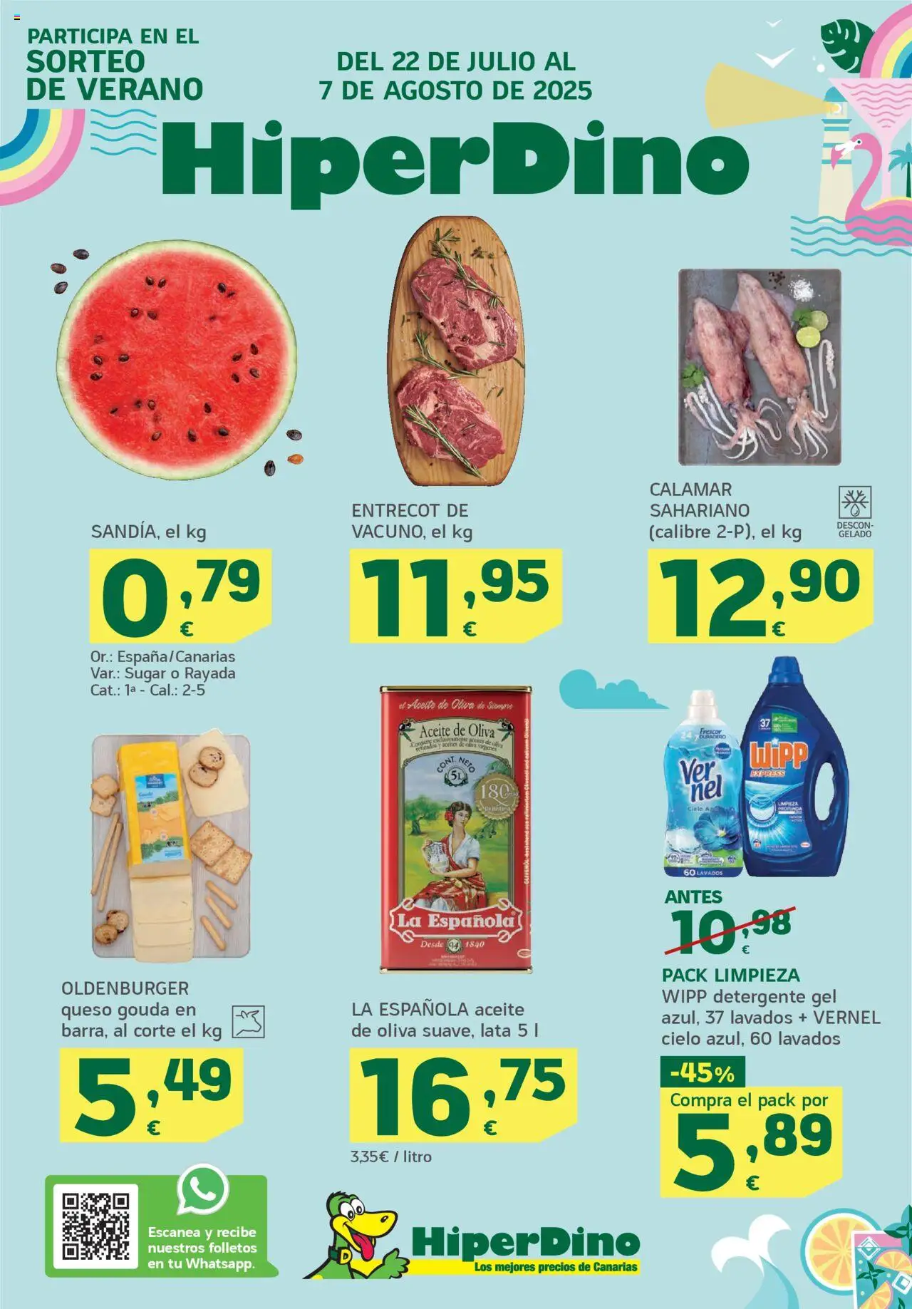 HiperDino Folleto 22/07 - 07/08/2025 Ofertas
