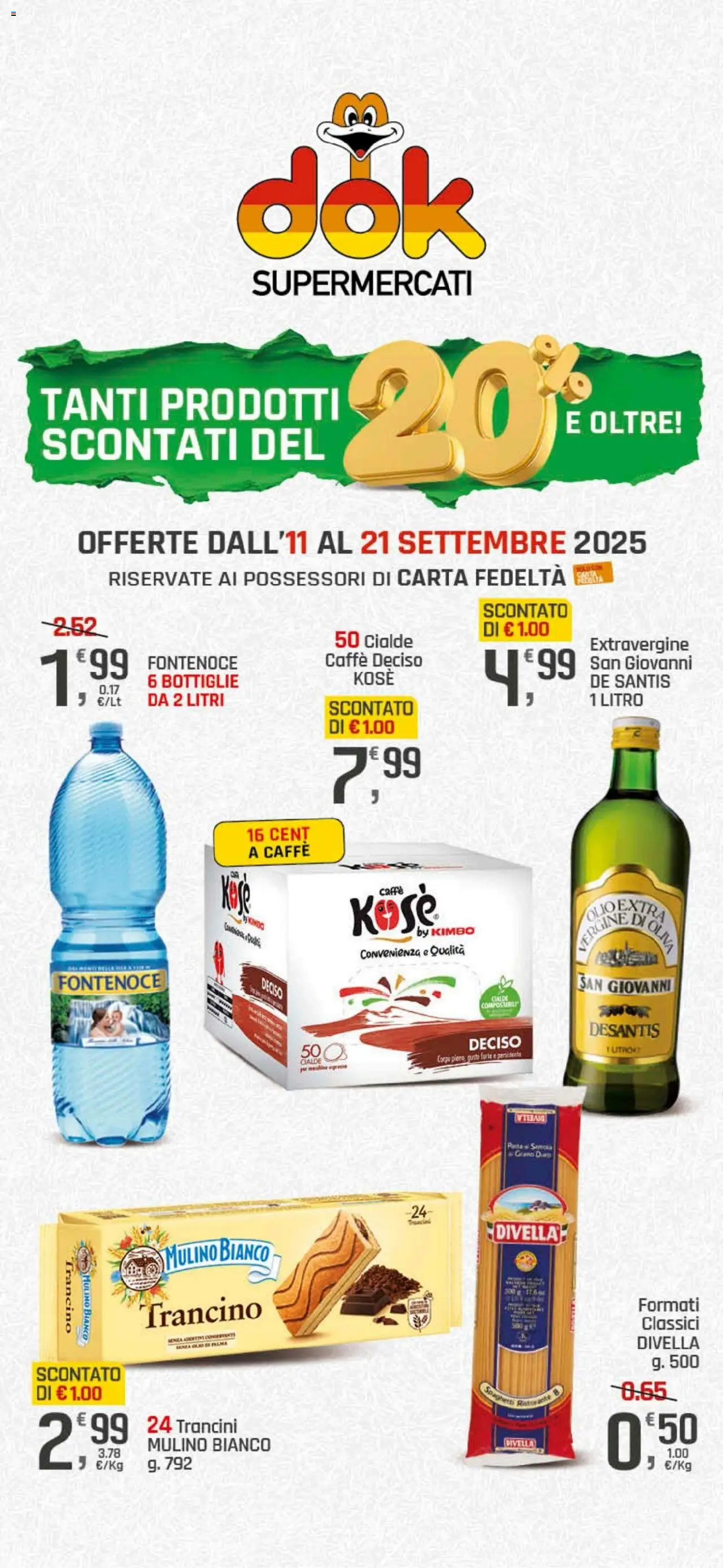 Volantino DOK valido da 11/09/2025 numero di pagina 1