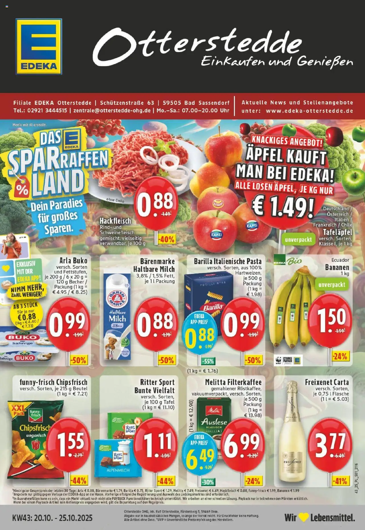 EDEKA Prospekt ab 19.10.2025 - Prospekt Bad Sassendorf Online