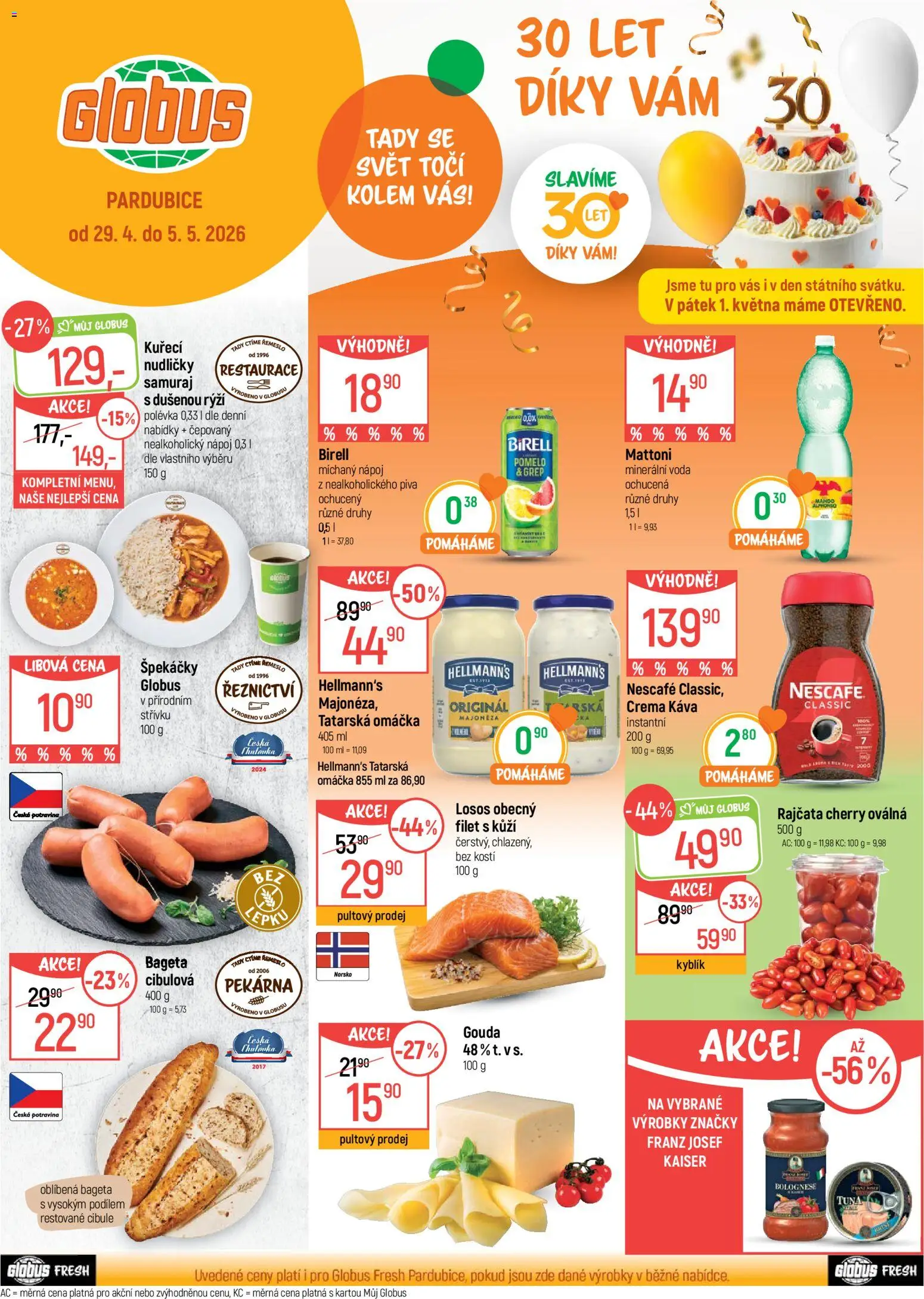 Náhled nabídky: Globus Globus leták - Pardubice platný od 29.04.2026