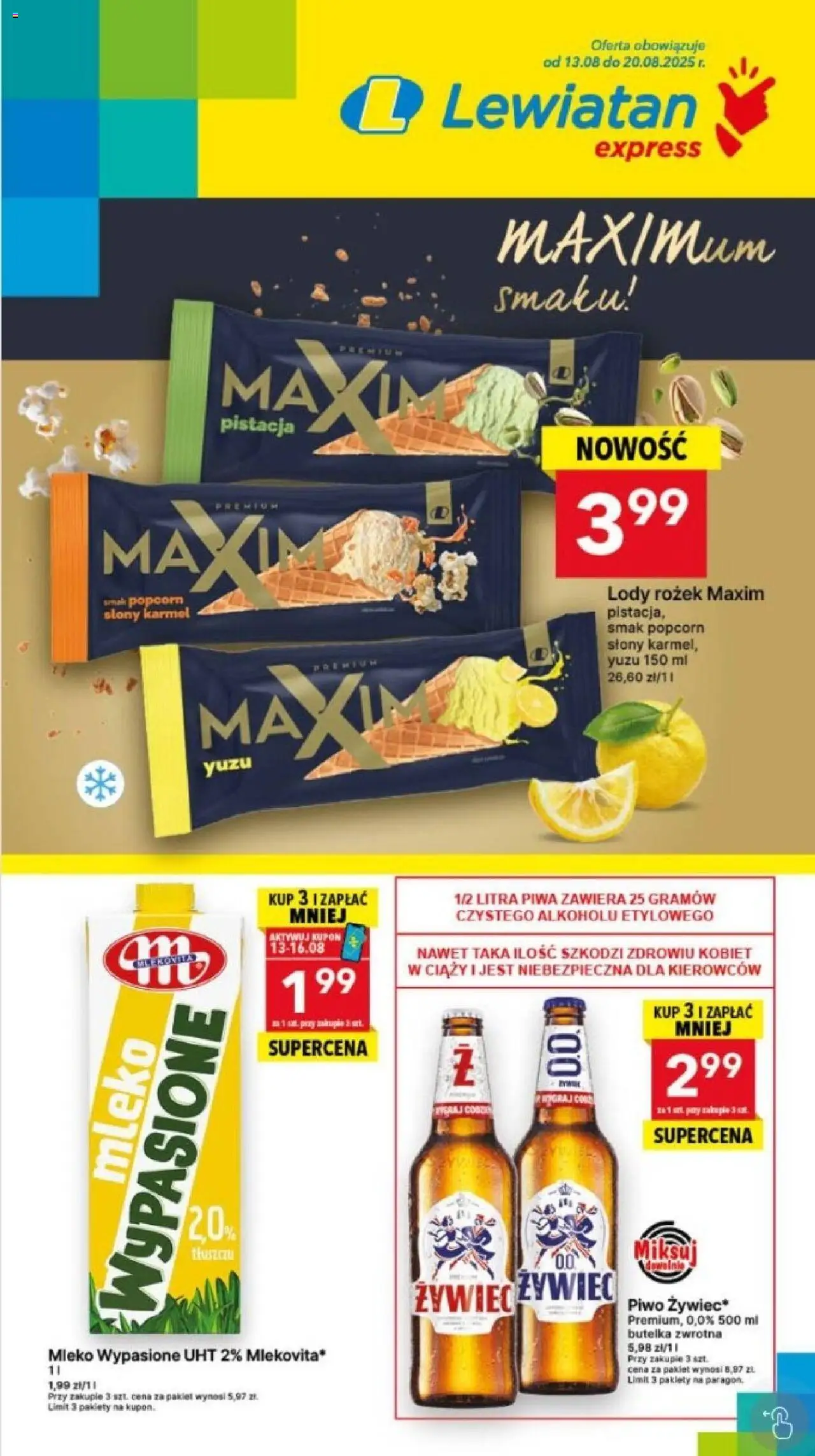 Lewiatan gazetka od 13.08.2025 - Promocje "Express" - Numer strony 1