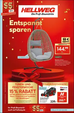 Vorschau von dem Prospekt des Geschäftes Hellweg, gültig ab dem 20.04.2026