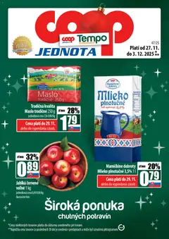 Náhľad COOP Jednota letáku platného od 27.11.2025