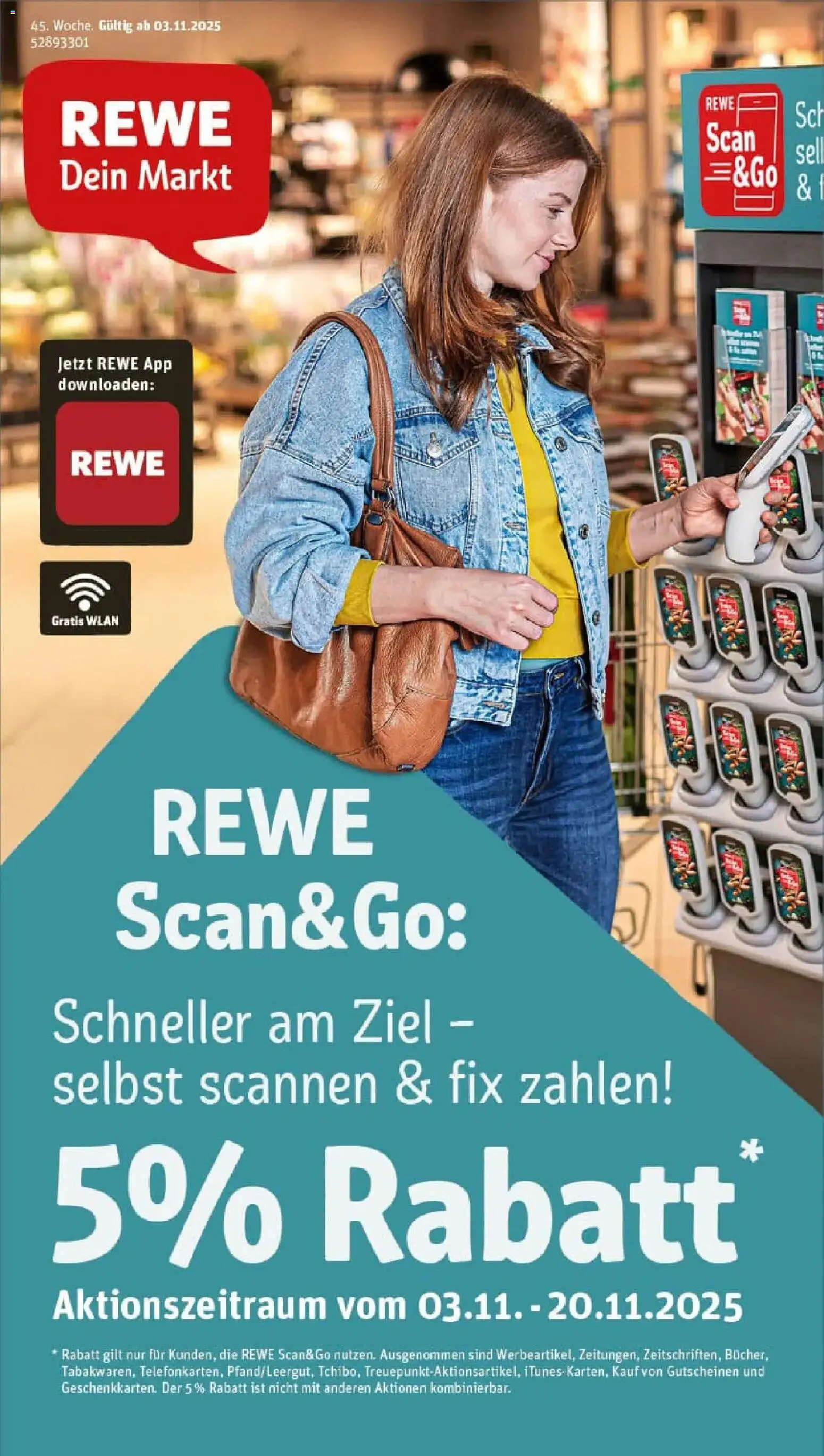 Vorschau von dem Prospekt des Geschäftes Rewe, gültig ab dem 02.11.2025