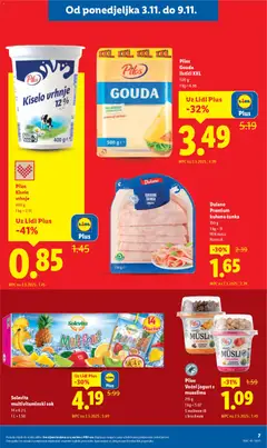 Pregled letka Katalog trgovine Lidl vrijedi od 03.11.2025 | Stranica: 7