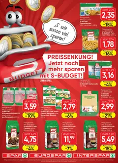 Vorschau der Angebote: Spar Vorarlberg SBUDGET gültig ab 30.10.2025