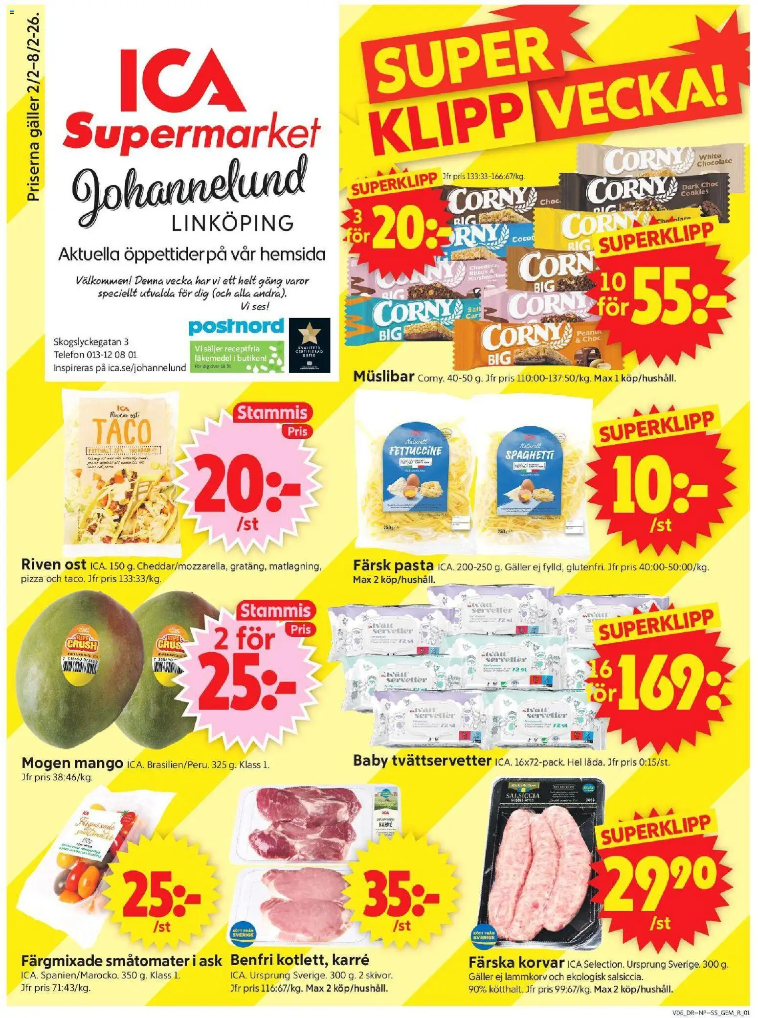 Förhandsgranska reklamblad Linköping från butik ICA Supermarket gäller från 02/02/2026