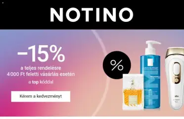 Ajánlatok - Notino megtekintése, amely érvényes 2026.03.11.-től