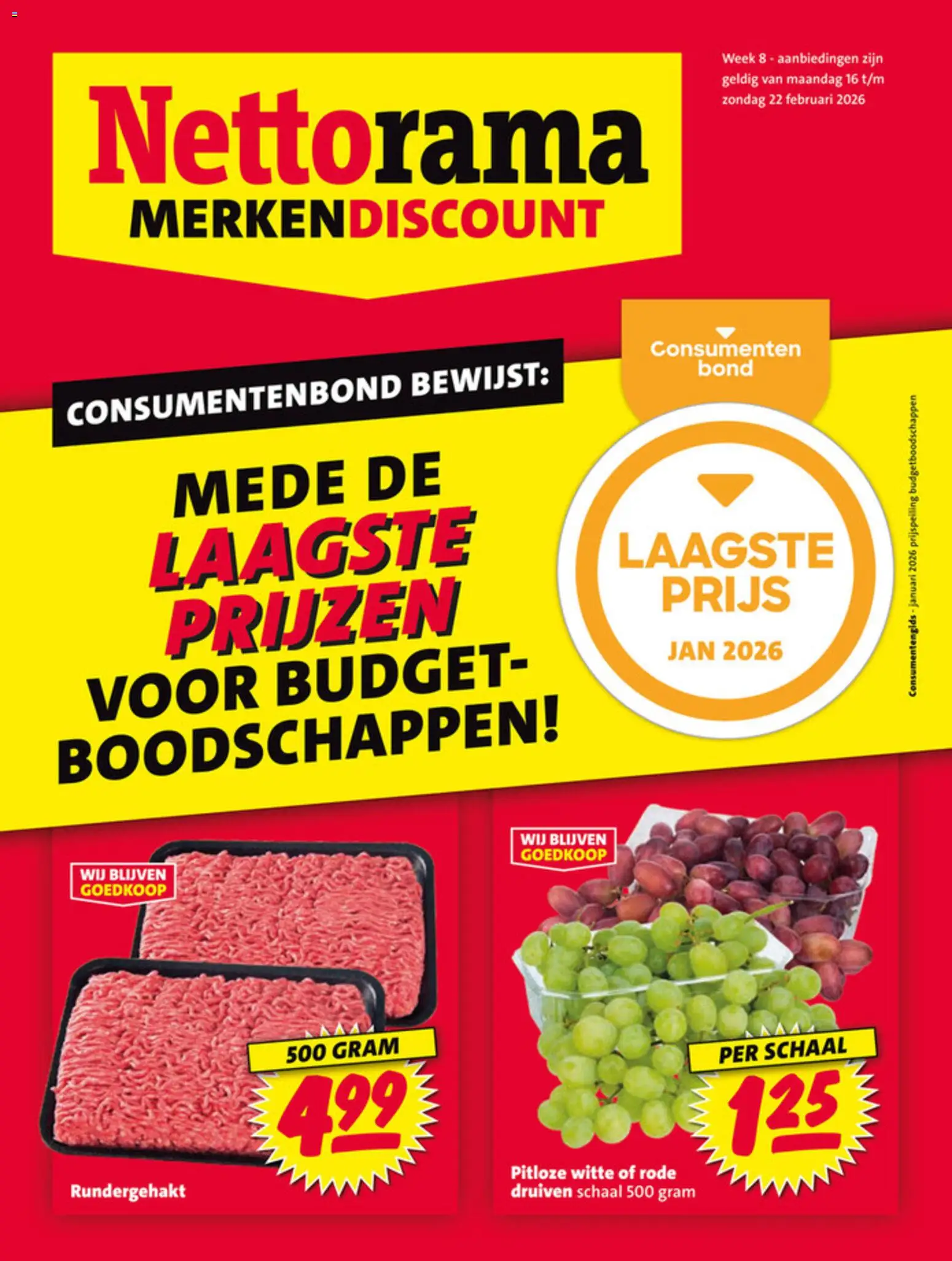 Voorbeeld van Folder van winkel Nettorama geldig vanaf 16-02-2026