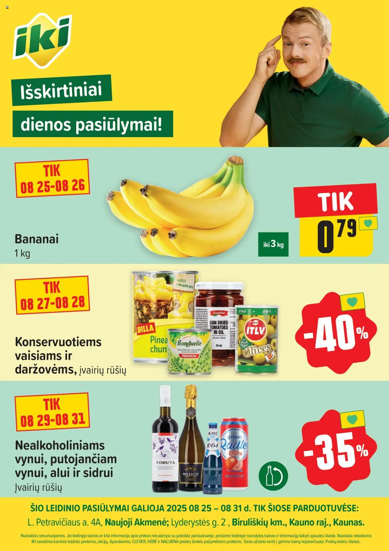 IKI leidinys galioja nuo 2025.08.25 – puslapio numeris 1 - Bananai