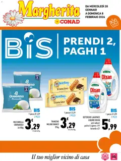 Anteprima dell'opuscolo Volantino Margherita Sicilia dal negozio Conad valido da 28/01/2026