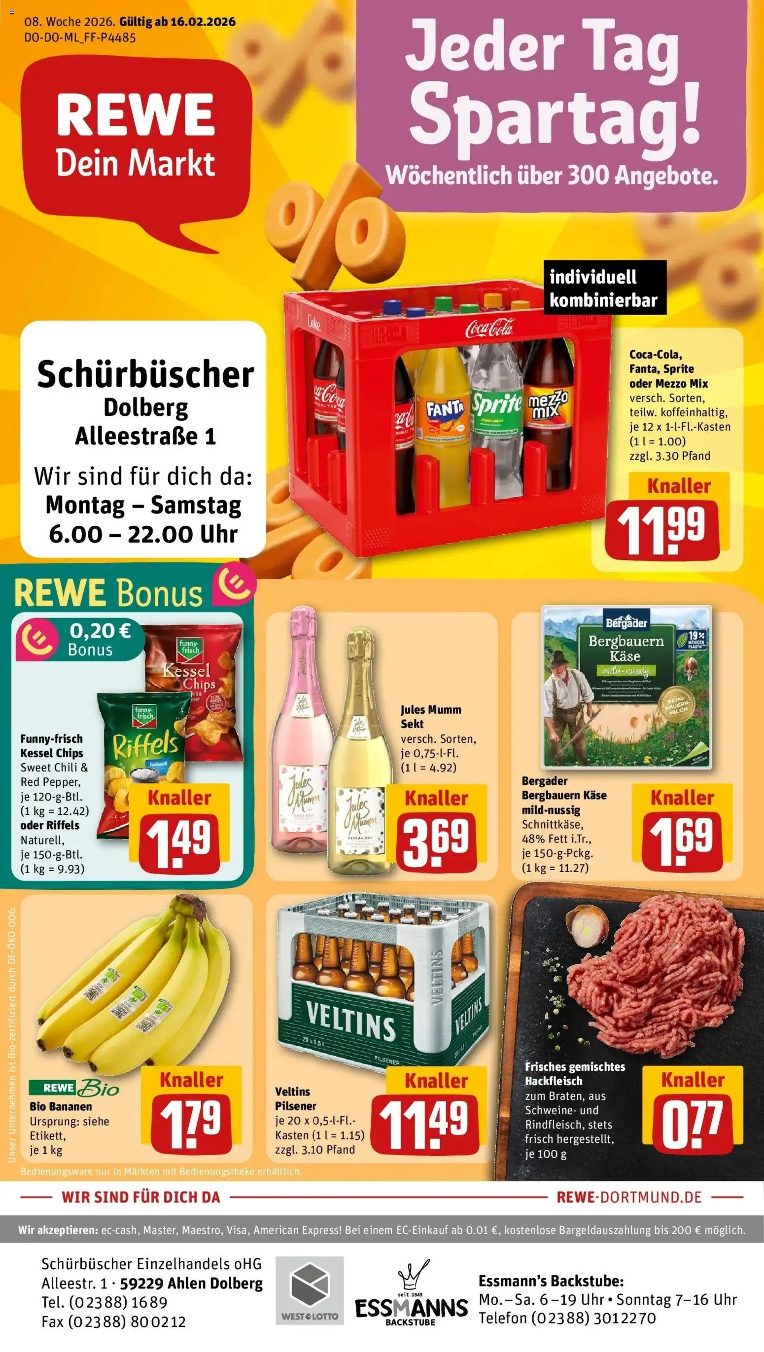 Vorschau von dem Prospekt des Geschäftes Rewe, gültig ab dem 16.02.2026