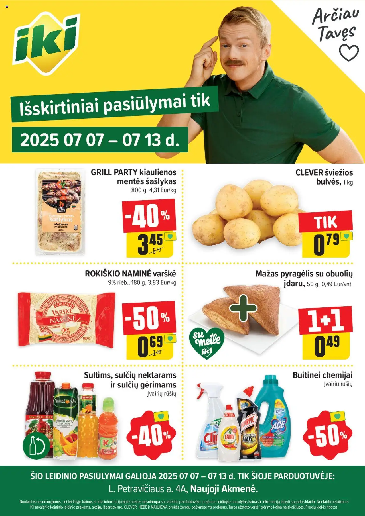 IKI leidinys galioja nuo 2025.07.07 – puslapio numeris 1 - Kiaulienos, Varškė