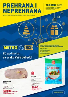 Pregled Metro kataloga - važi od 25.12.2025