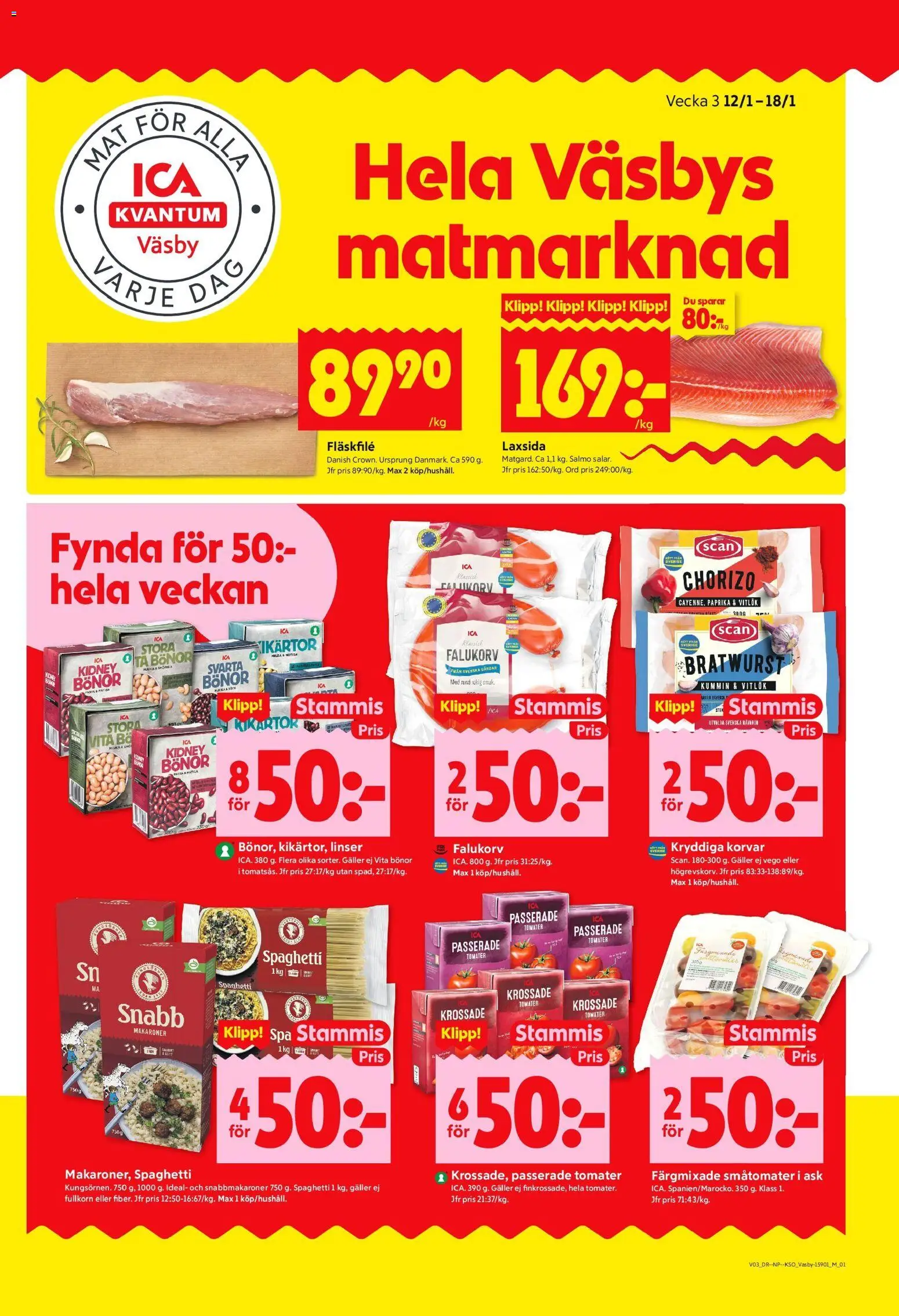 Förhandsgranska reklamblad Upplands Väsby från butik ICA Kvantum gäller från 12/01/2026