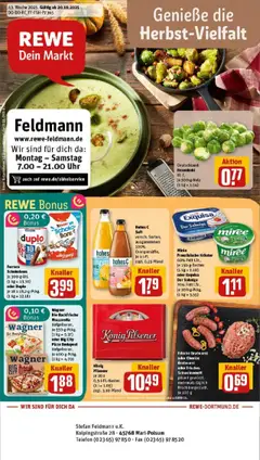 Vorschau von dem Prospekt des Geschäftes Rewe, gültig ab dem 19.10.2025