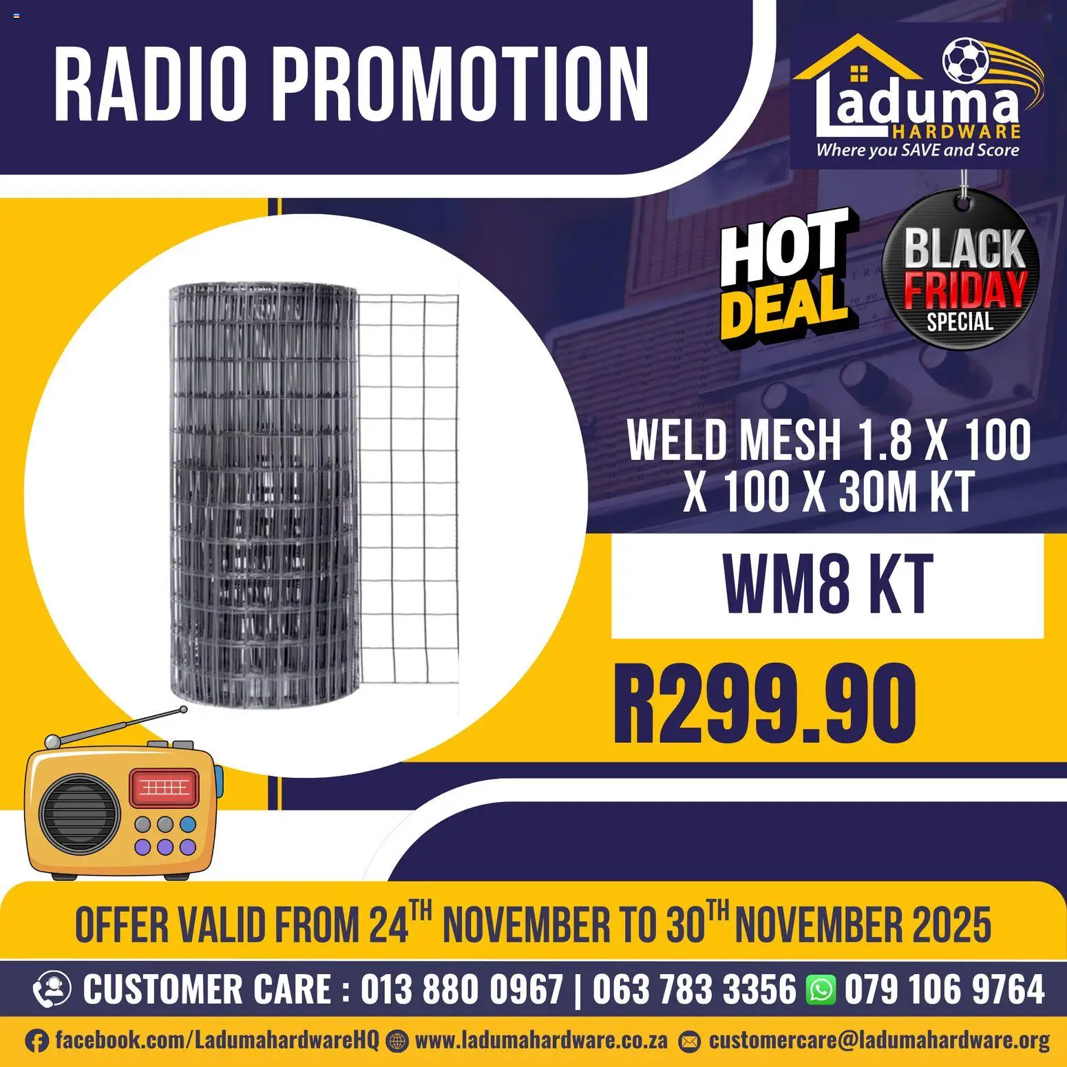 Preview of Laduma Hardware flyer valid from 24/11/2025