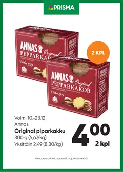 Kaupan Prisma Tarjoukset esikatselu, voimassa 10/12/2025