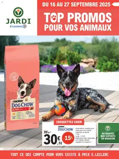 Prévisualisation de Catalogue Top Promos pour vos animaux | Le Blanc Mesnil du magasin Brico E.Leclerc formulaire valide 16/09/2025