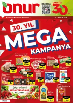 Onur Market Onur Market Katalog - Bursa 09.04.2026 - Broşürünün önizlemesi