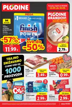 Pregled letka Katalog trgovine Plodine vrijedi od 24.09.2025