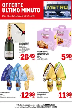 Anteprima dell'opuscolo Metro volantino Offerte ultimo minuto dal negozio Metro valido da 26/03/2026