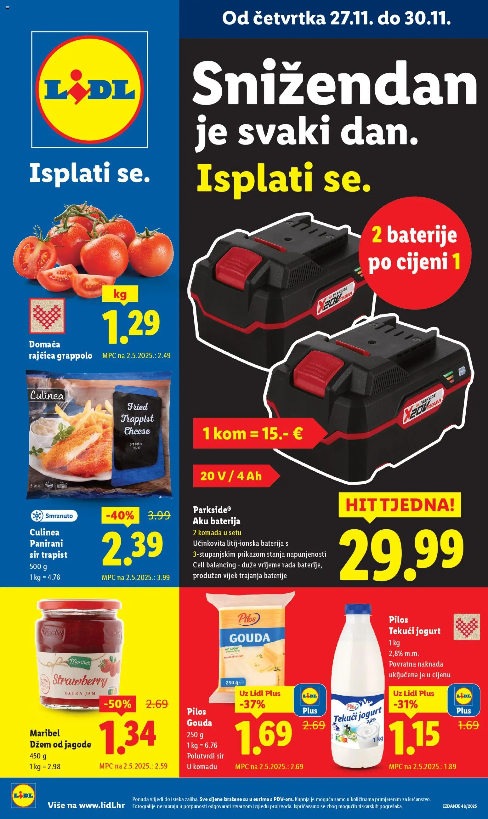 Pregled letka Katalog Black Friday trgovine Lidl vrijedi od 27.11.2025