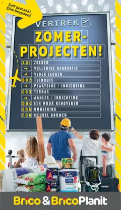 Voorbeeld van Zomerproject magazine van winkel Brico geldig vanaf 28/04/2025