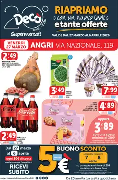Anteprima dell'opuscolo Decò volantino Apertura Angri dal negozio Decò valido da 27/03/2026