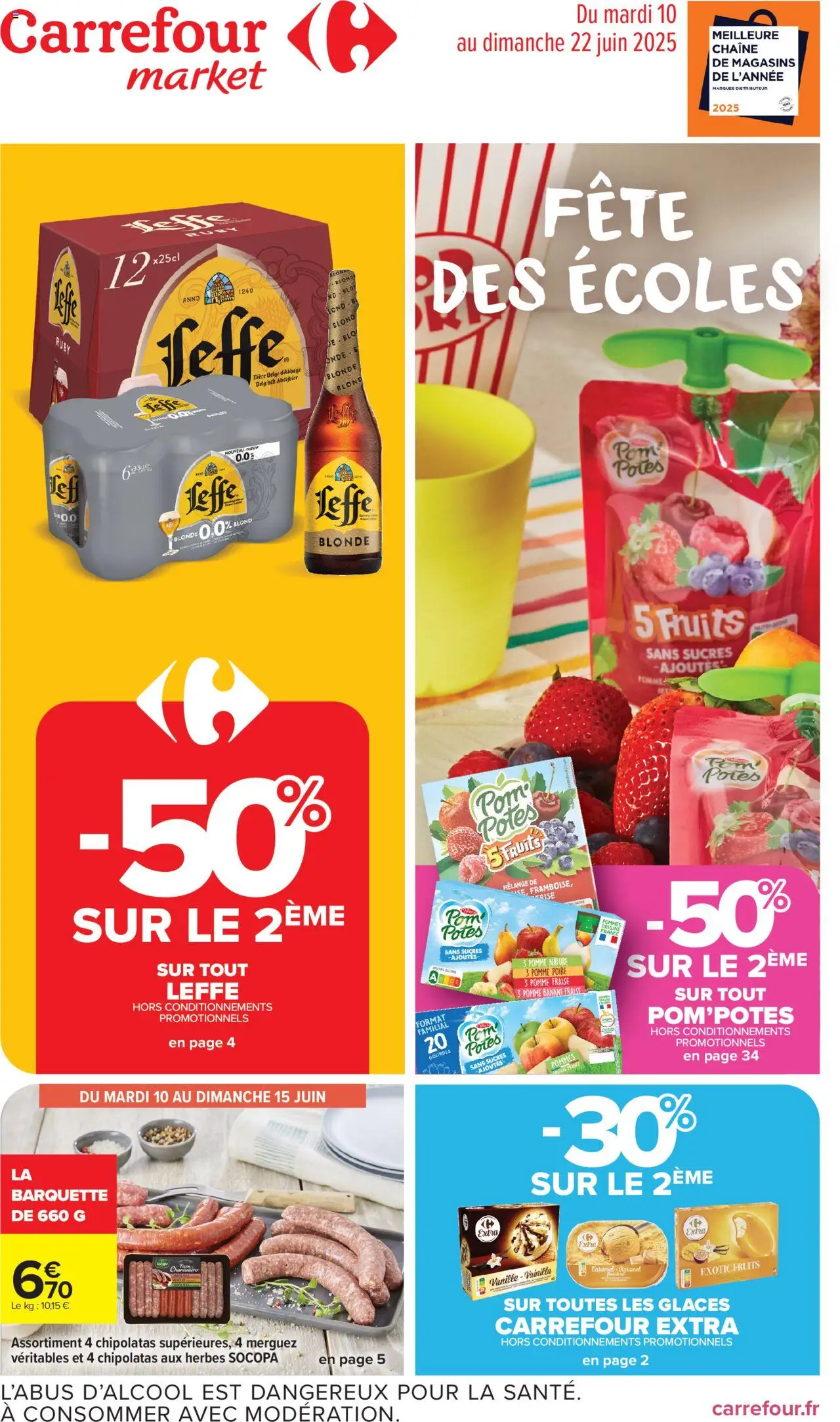 Catalogue de la semaine 24 de la boutique Carrefour Market valable du 10/06/2025 - Page numéro 1