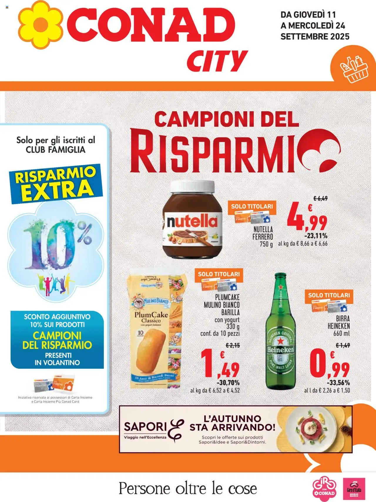 Volantino Conad valido da 11/09/2025 numero di pagina 1