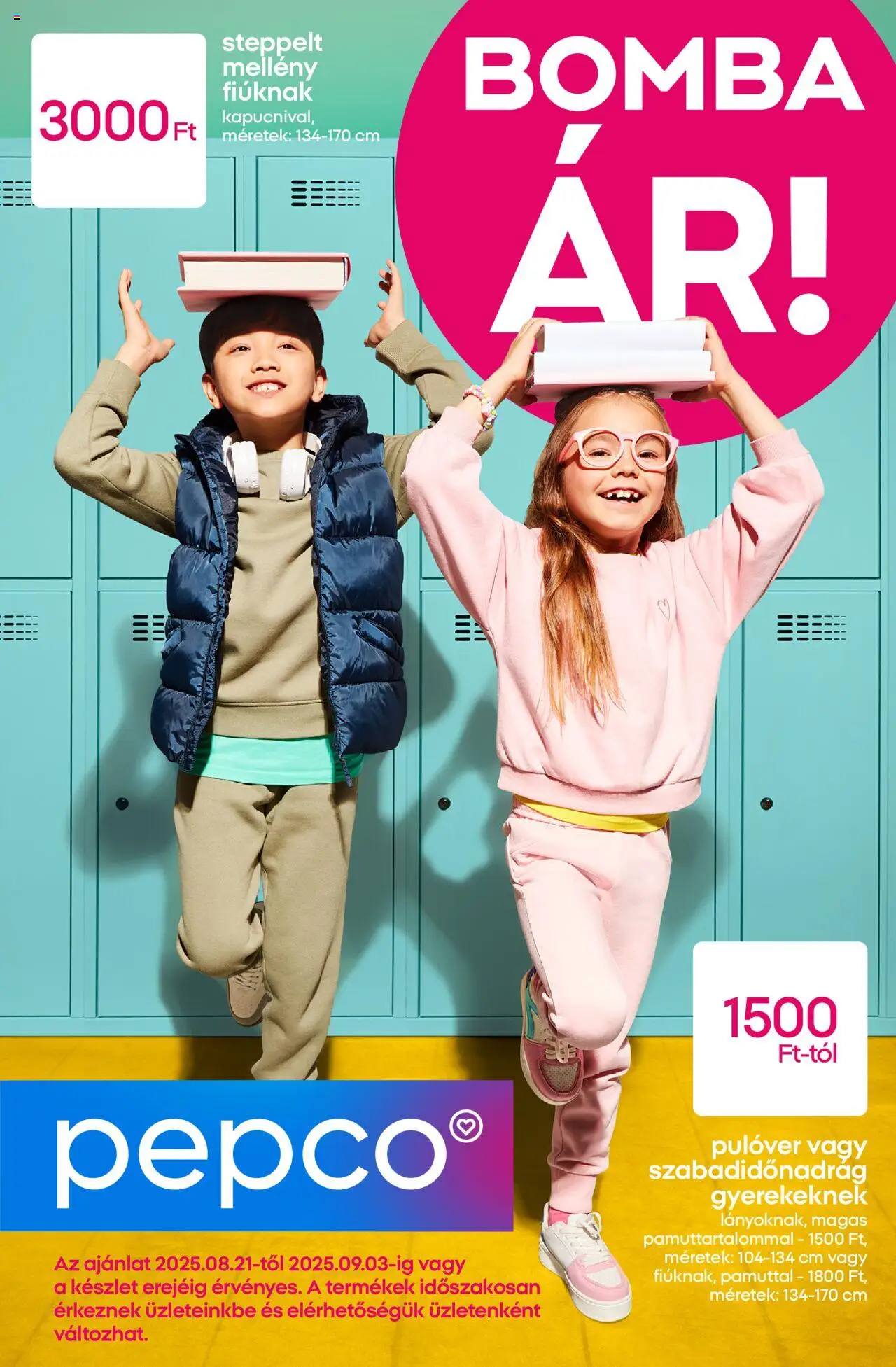 Pepco aktuális szórólap, érvényes 2025.08.21.-től - 1 oldal