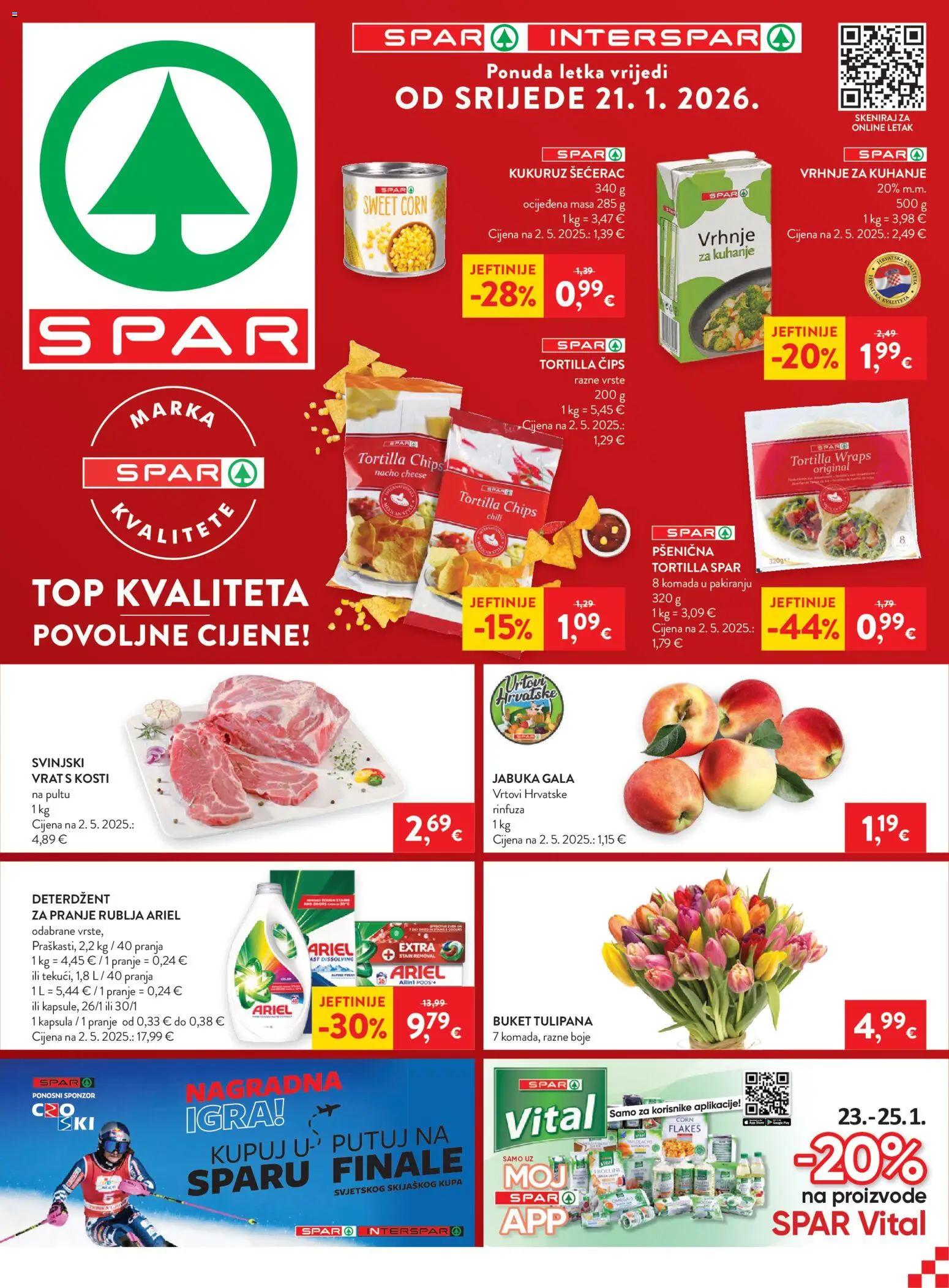 Pregled letka Katalog trgovine Spar vrijedi od 21.01.2026