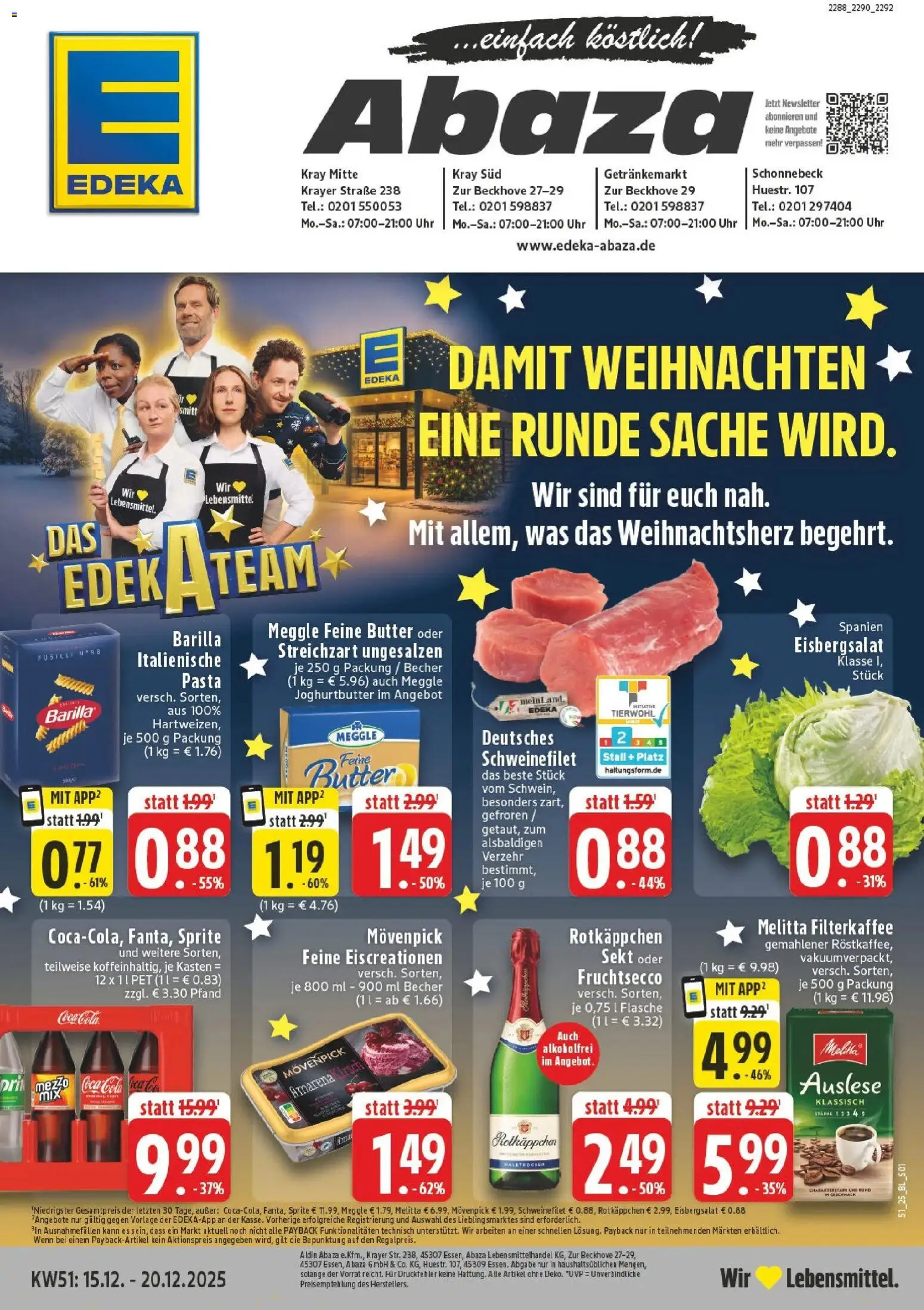 Vorschau von dem Prospekt des Geschäftes Edeka, gültig ab dem 15.12.2025