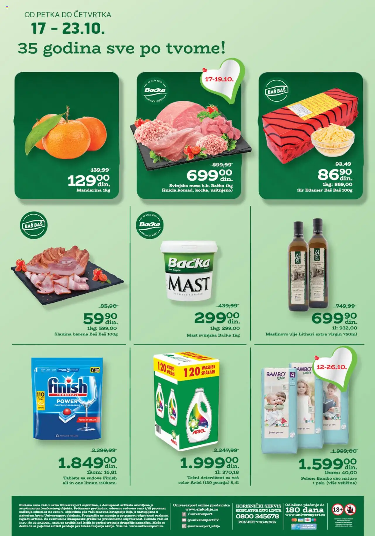 Univerexport katalog važi od 17.10.2025 - stranica 1