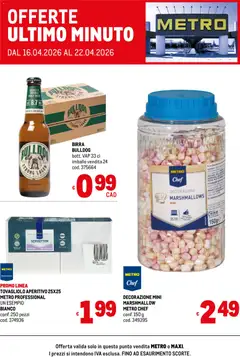 Anteprima dell'opuscolo Metro volantino Offerte ultimo minuto dal negozio Metro valido da 16/04/2026