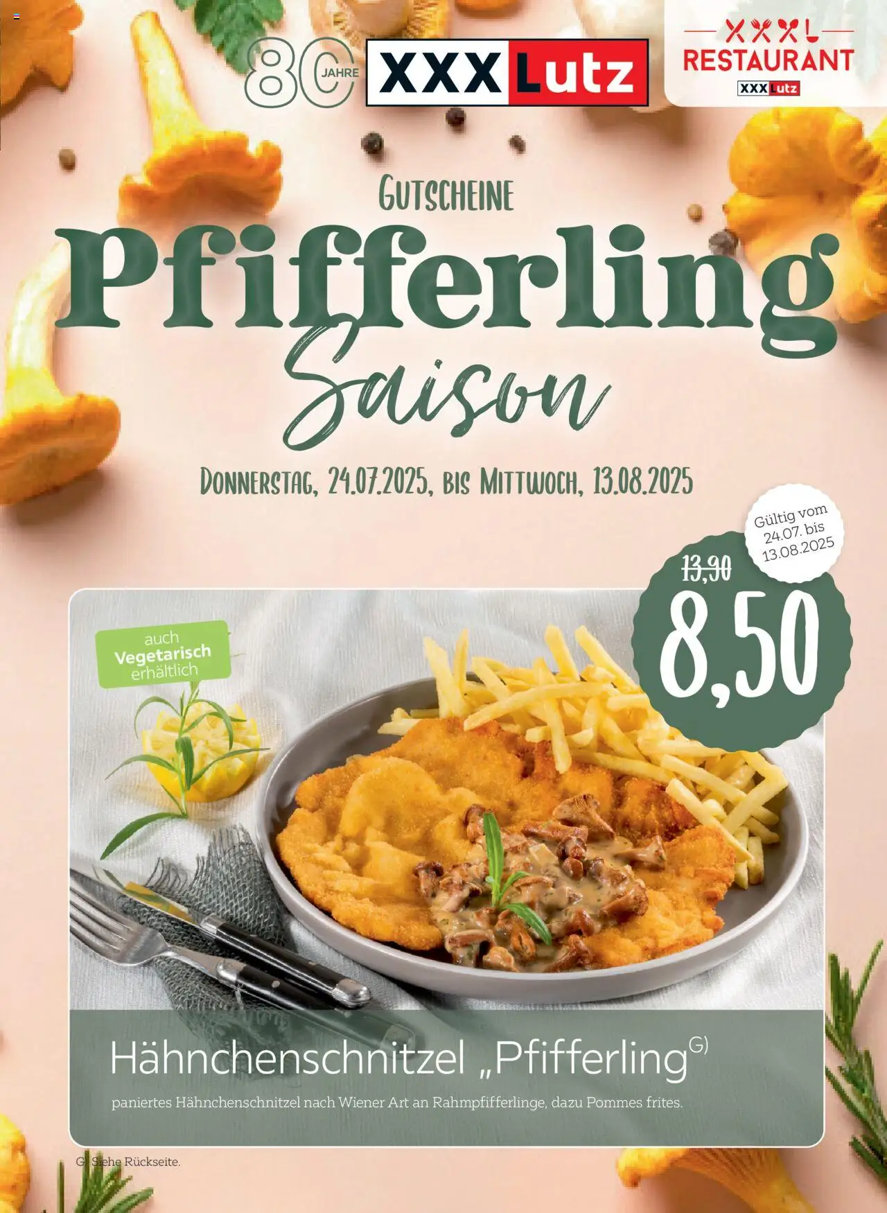 XXXL Lutz Restaurantgutscheine (vom 24.07.2025 - 13.08.2025) - Pommes