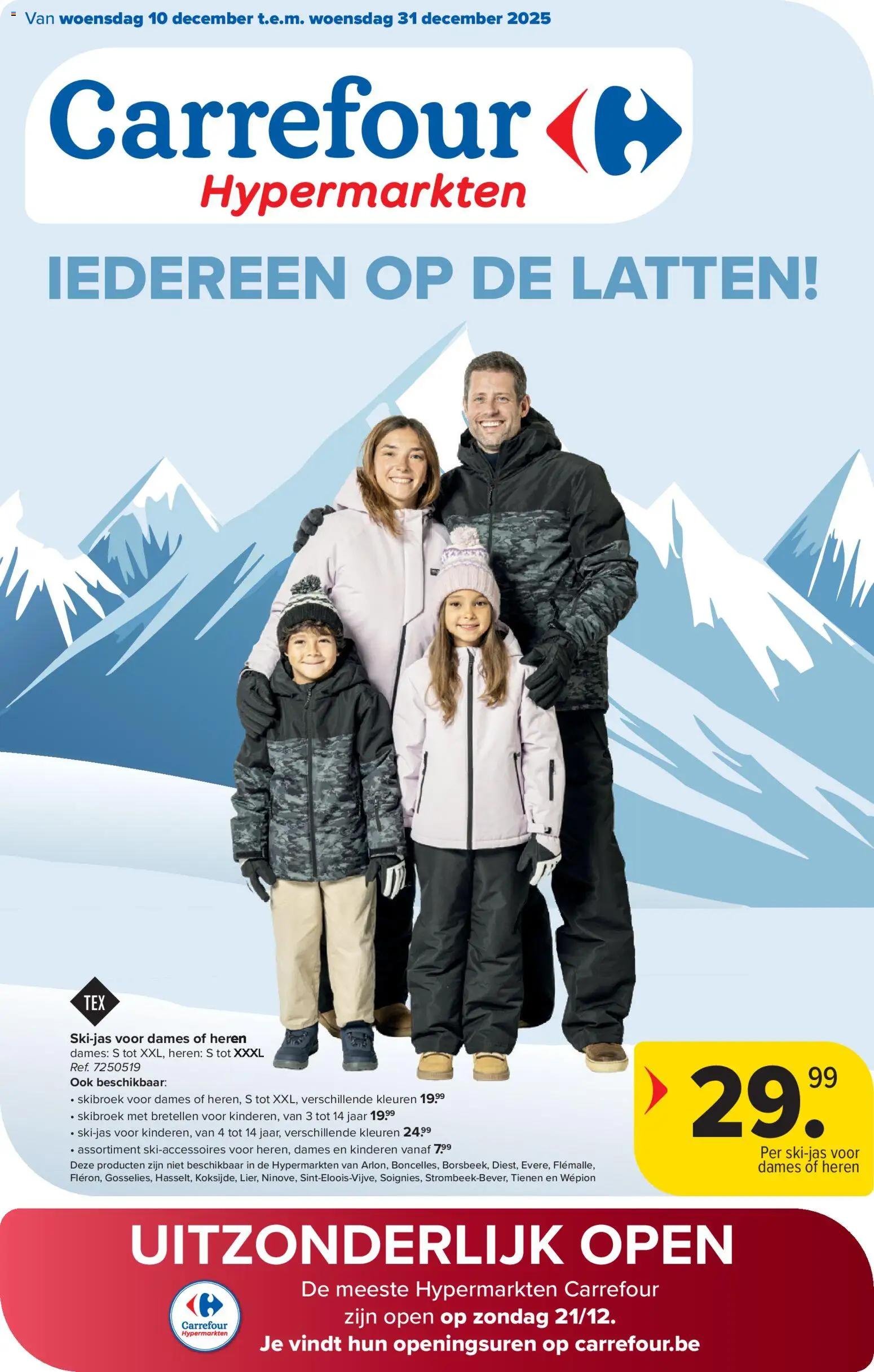 Voorbeeld van Folder Ski van winkel Carrefour geldig vanaf 10/12/2025